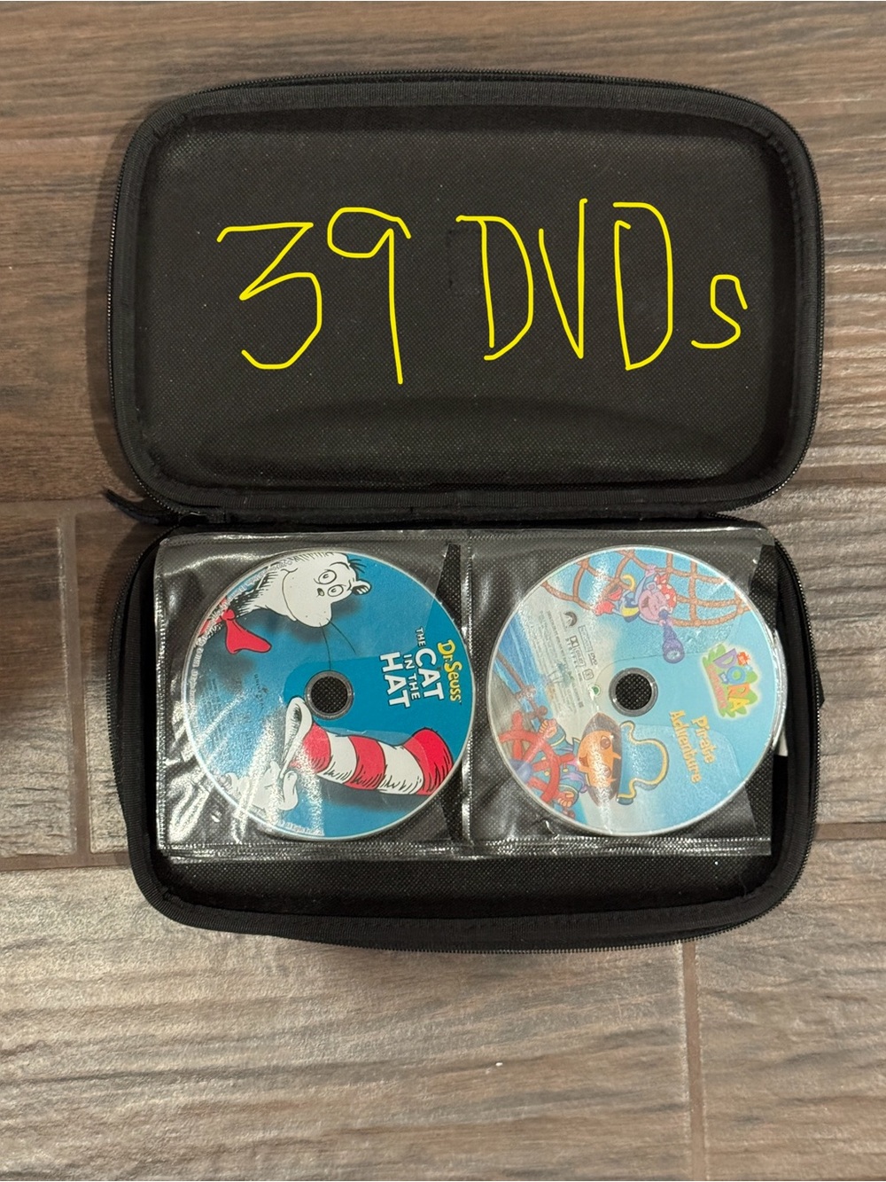 LOT of 39 Children's DVD - Dr. Seuss, Dinosaur Train, Caillou, Disney, PBS